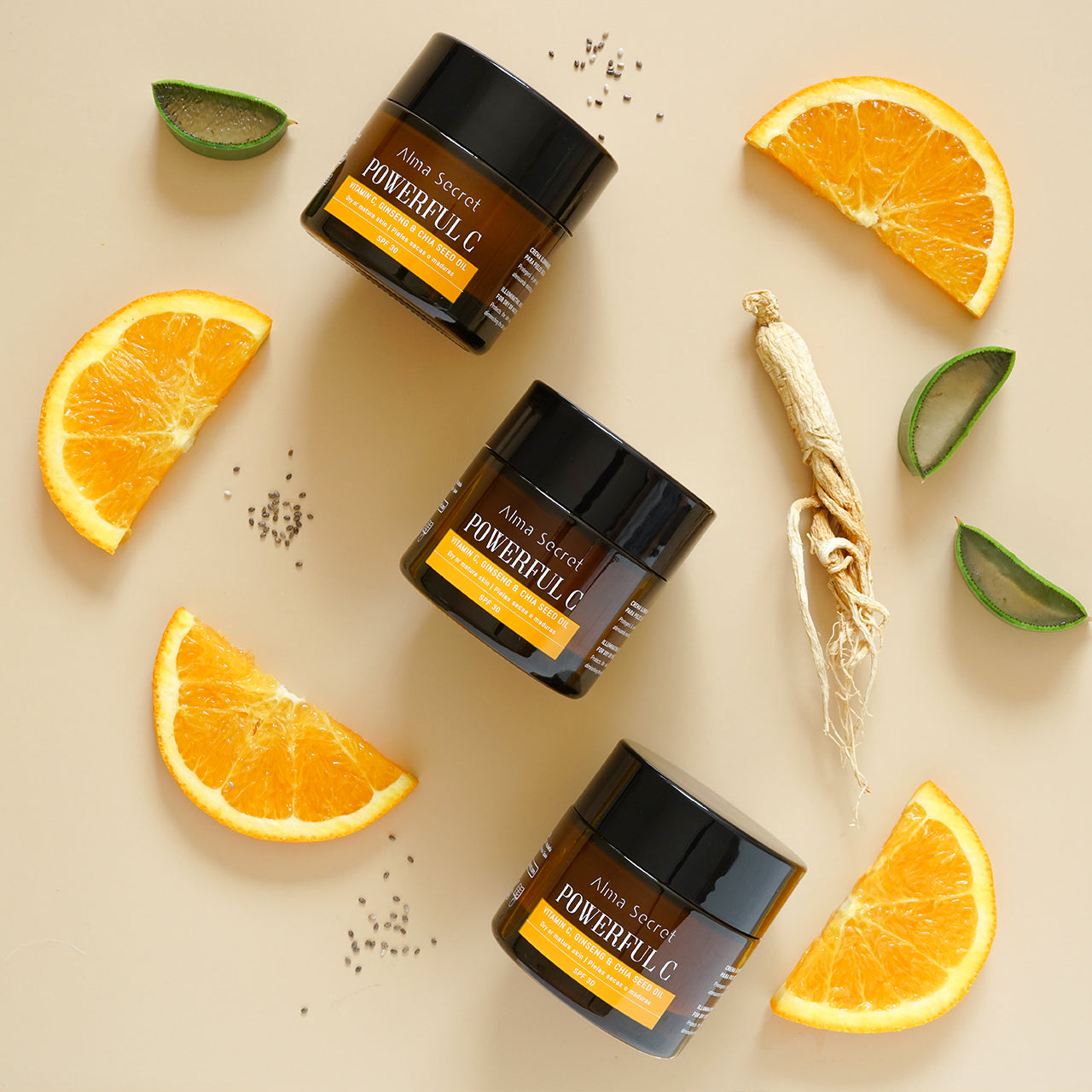 Denní krém s vitamínem C a olejem z chia semínek, SPF 30, 50 ml