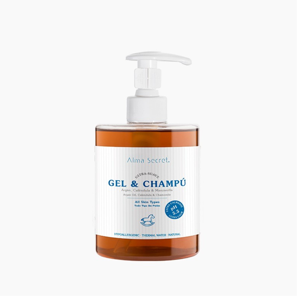 Ultra jemný šampon a sprchový gel. pH 5,5