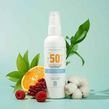 Opalovací tělový krém s minerálními filtry SPF 50, (200 ml)