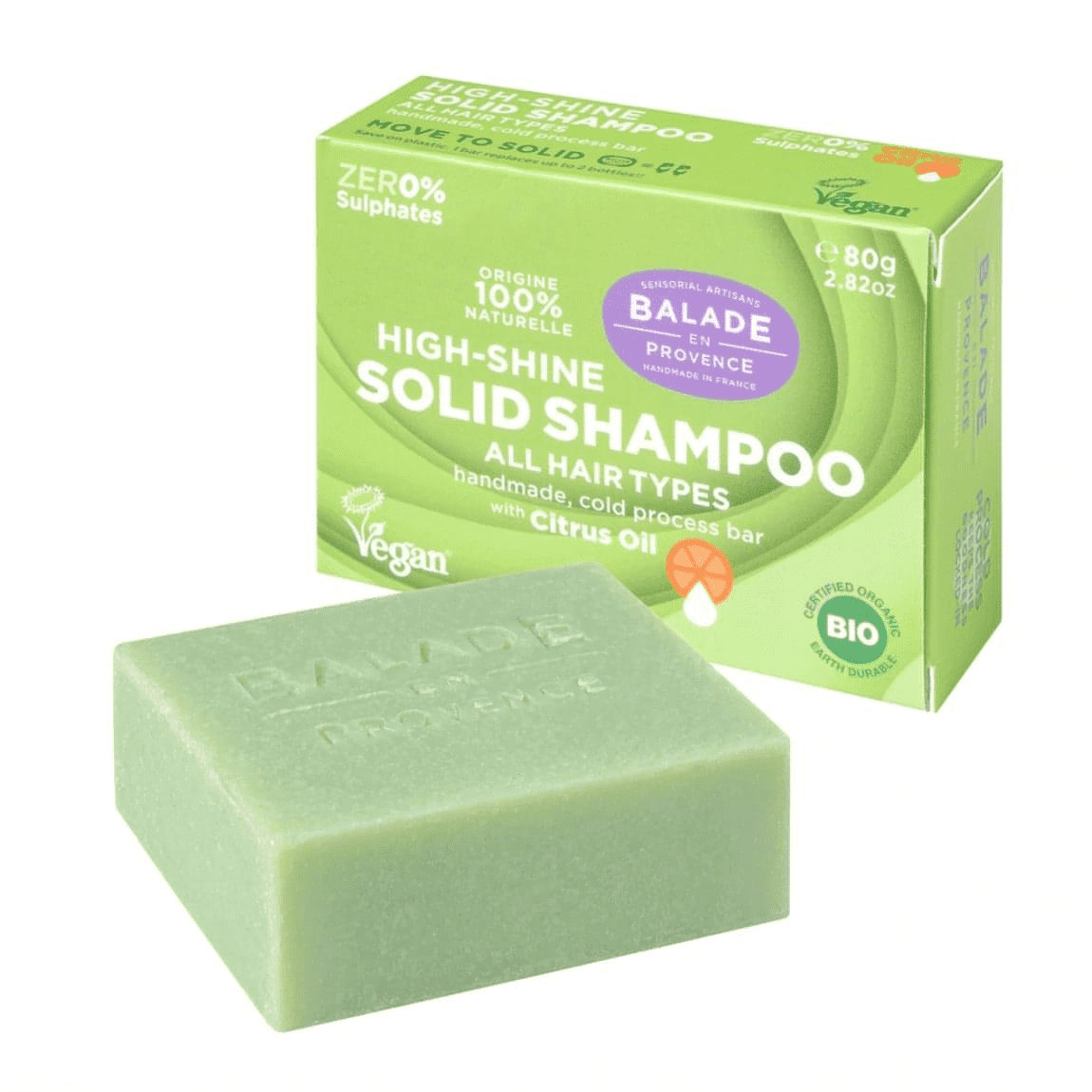 BIO Pečující tuhý šampon pro vysoký lesk - Citrus