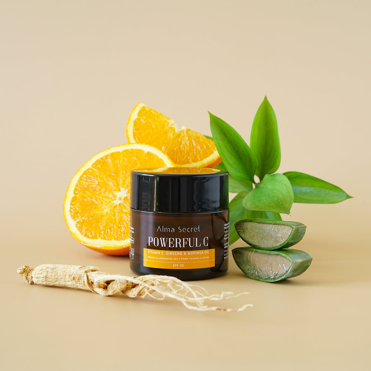 Denní krém s vitamínem C a moringovým olejem,  SPF 30, 50 ml