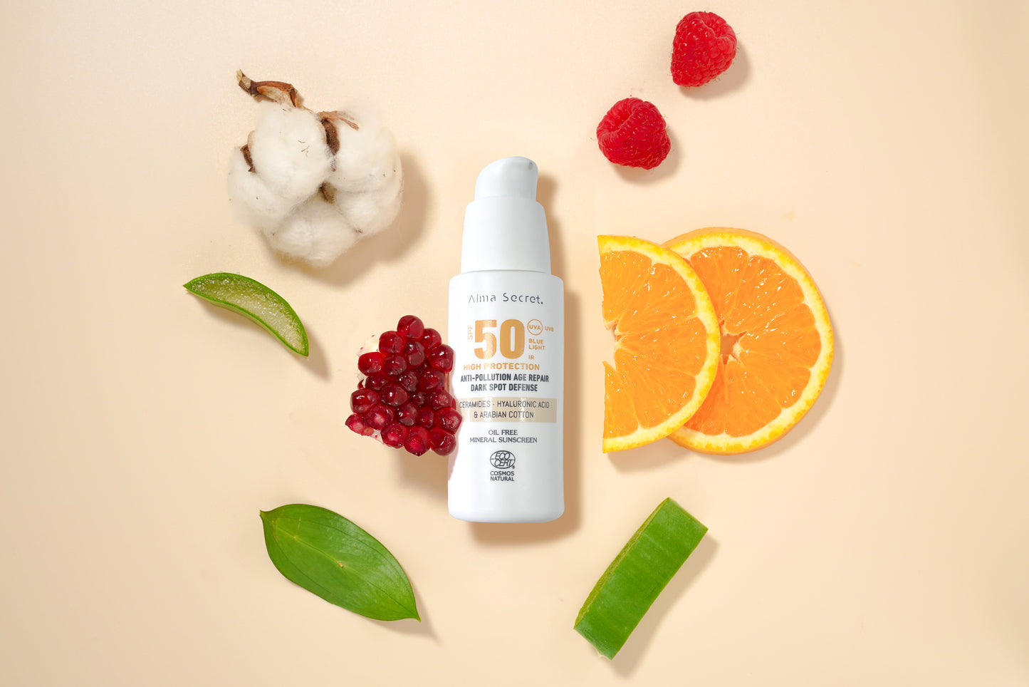 Tónující opalovací krém na obličej SPF 50 - Komplex proti skvrnám (50 ml)