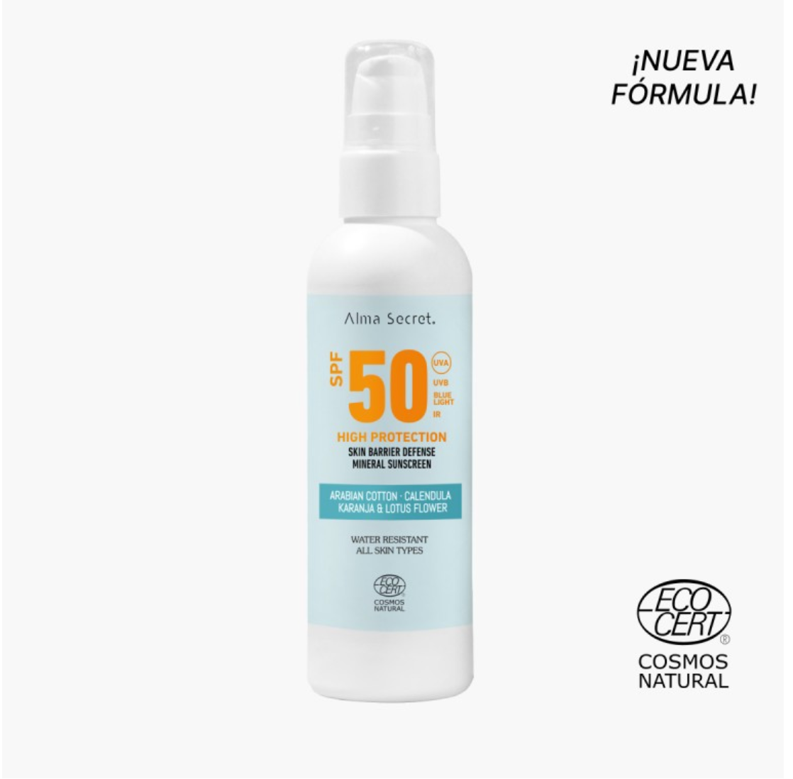 Opalovací tělový krém s minerálními filtry SPF 50, (200 ml)  / Nové složení